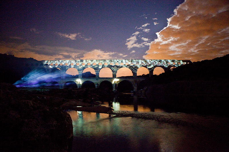 Fééries du Pont du Gard  ©Yann-de-Fareins